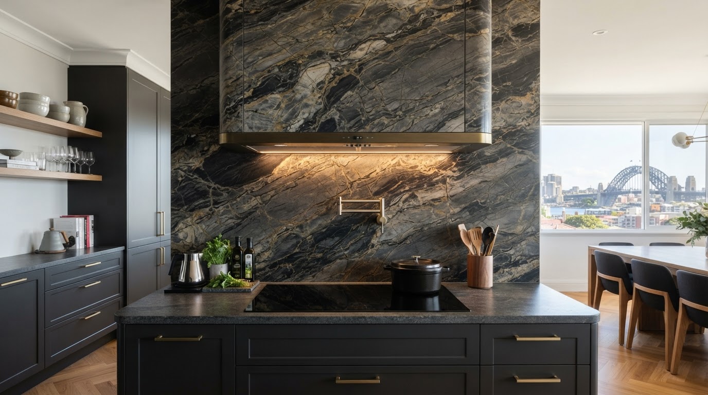Custom joinery detail in a Strathfield kitchen renovation
