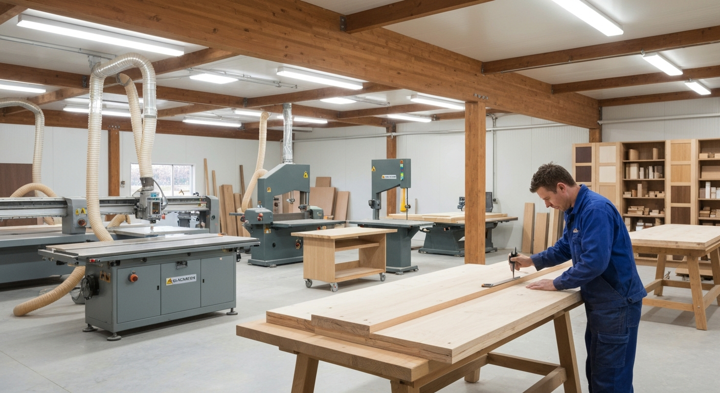Cabinet making workshop