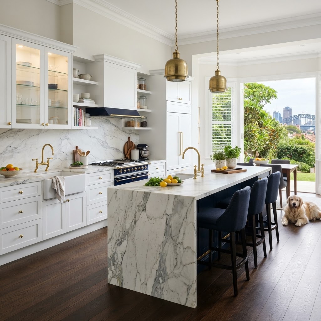 Custom joinery detail in a Sans Souci kitchen renovation