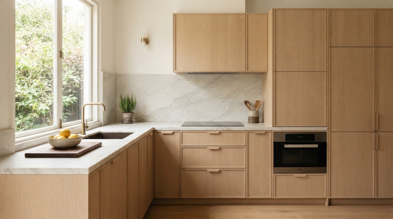 Custom joinery detail in a Wollstonecraft kitchen renovation
