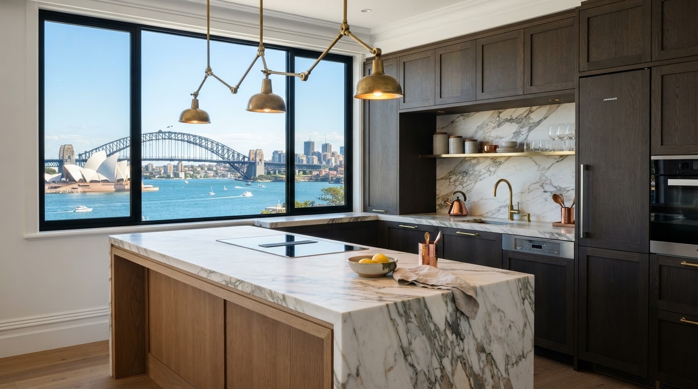 Custom joinery detail in a McMahons Point kitchen renovation