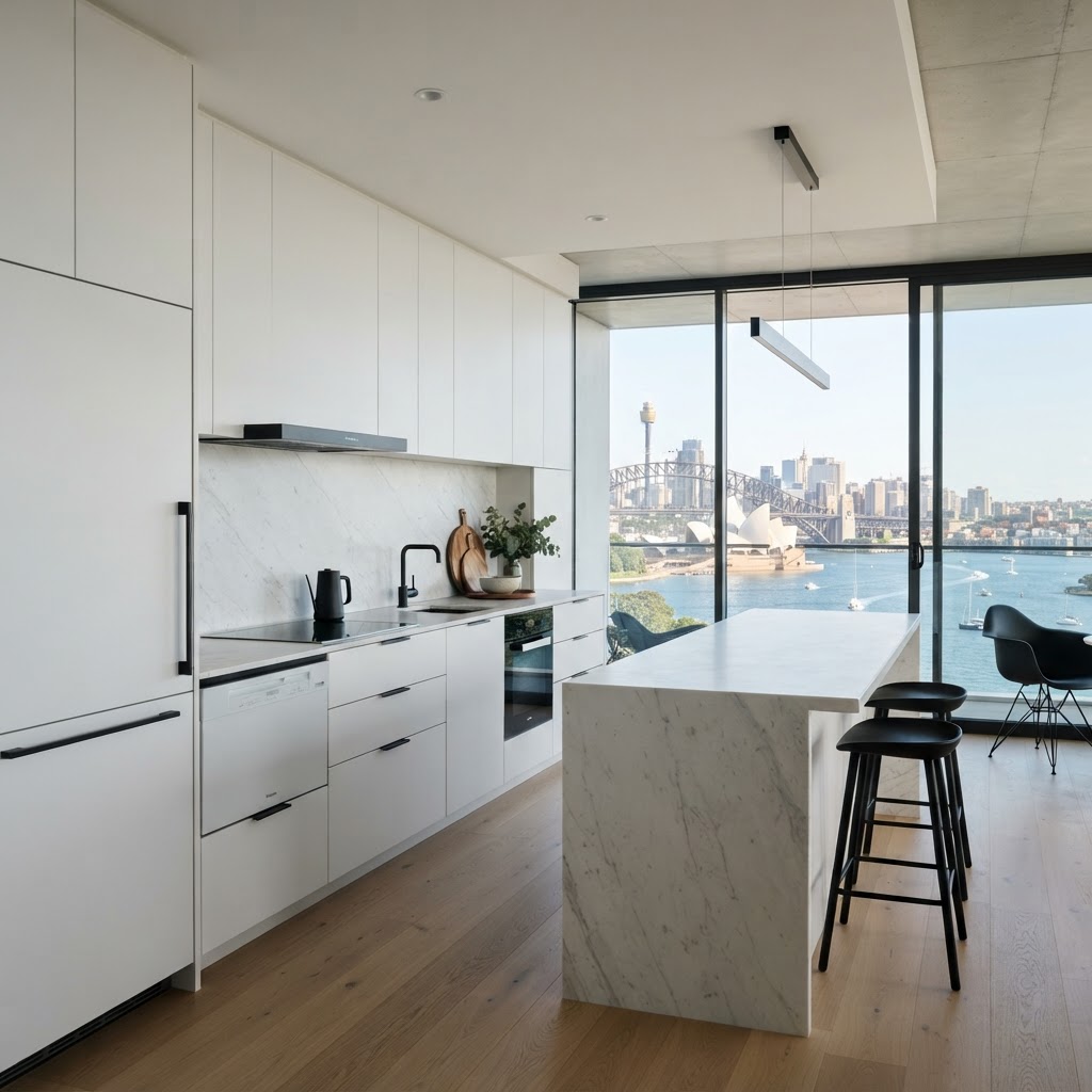 Custom joinery detail in a Brighton-Le-Sands kitchen renovation