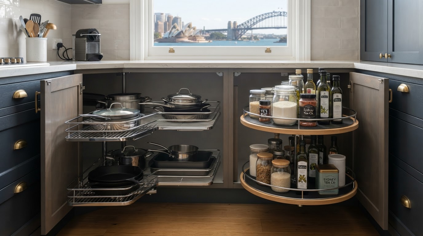 Custom joinery detail in a Stanmore kitchen renovation