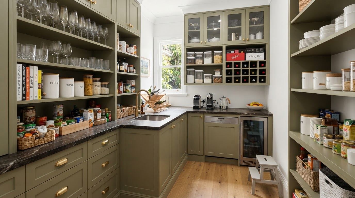 Custom joinery detail in a Balmain kitchen renovation