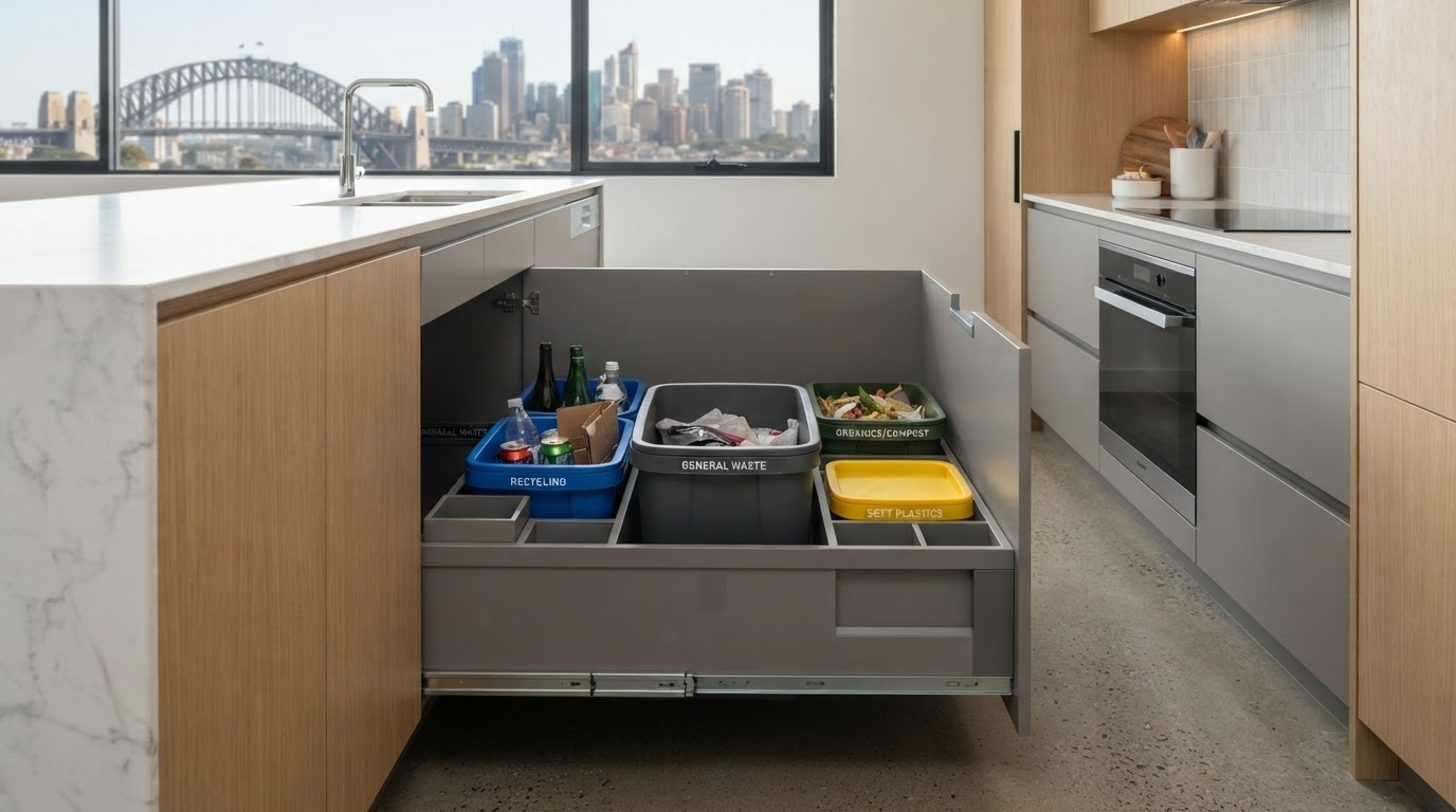 Custom joinery detail in a Five Dock kitchen renovation