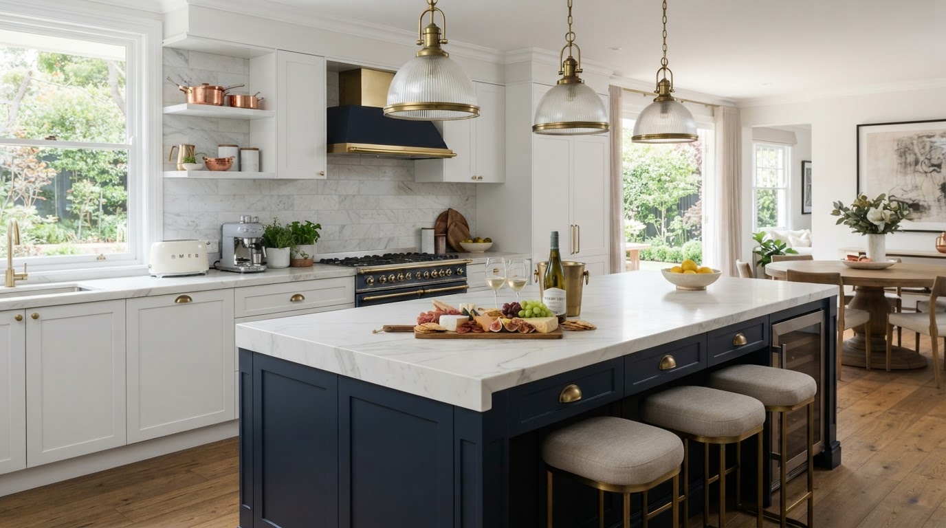 Custom joinery detail in a Pymble kitchen renovation