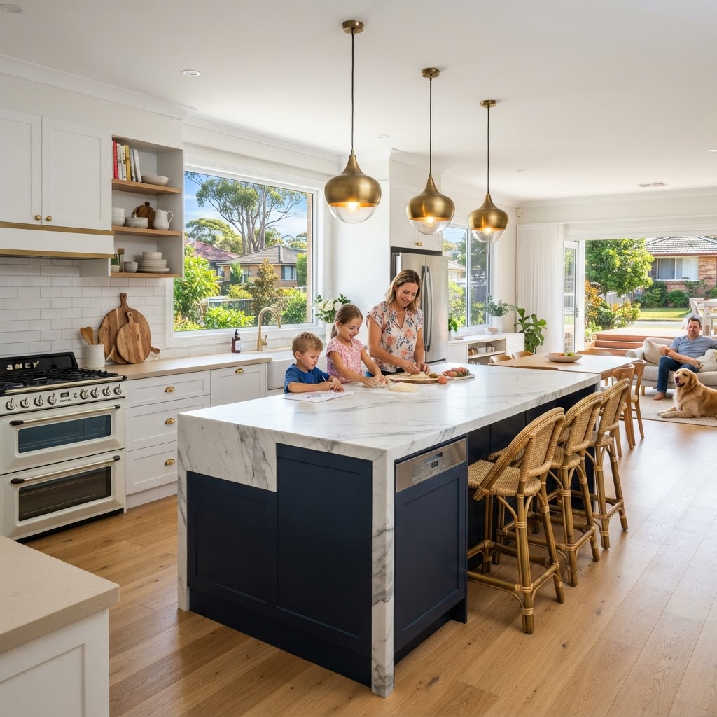 Custom joinery detail in a Bexley kitchen renovation