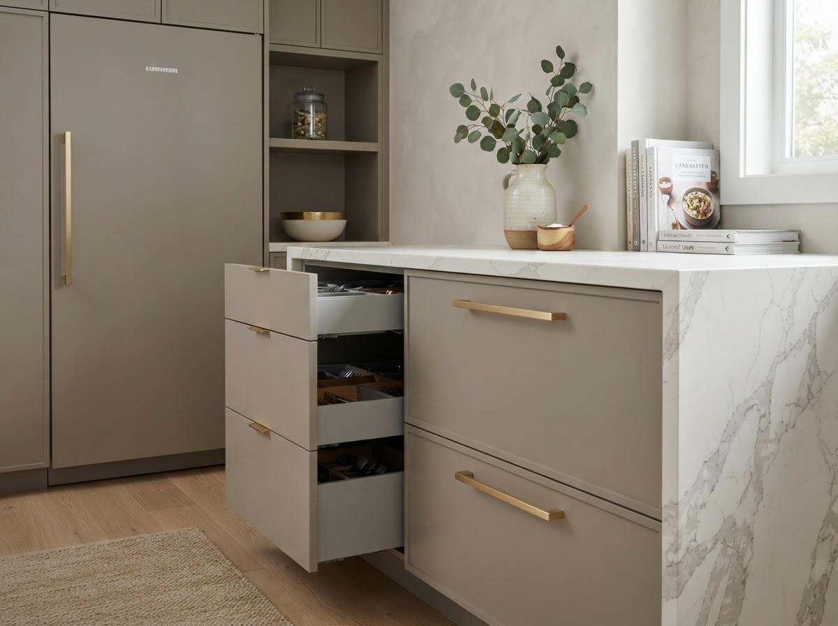 Custom joinery detail in a Kellyville kitchen renovation