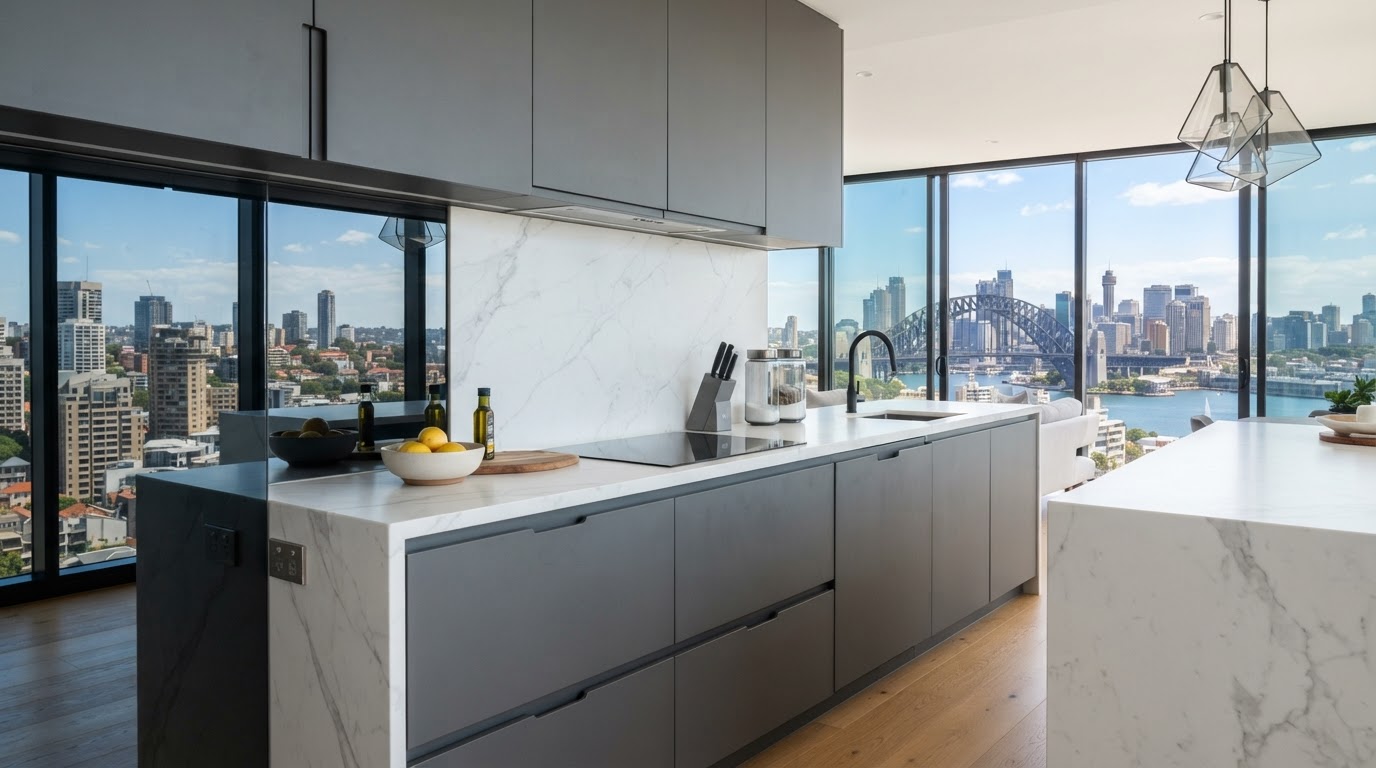 Custom joinery detail in a North Sydney kitchen renovation
