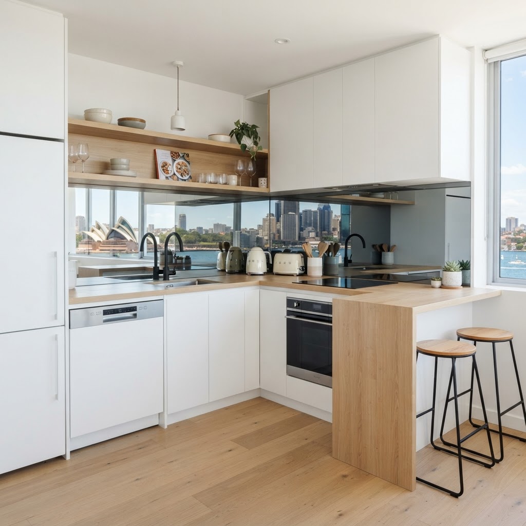Custom joinery detail in a Sutherland kitchen renovation