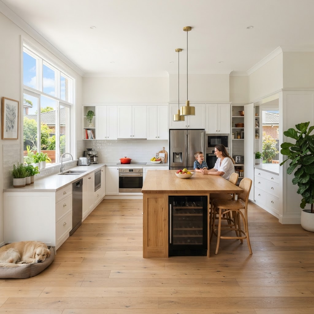 Custom joinery detail in a Hurstville kitchen renovation