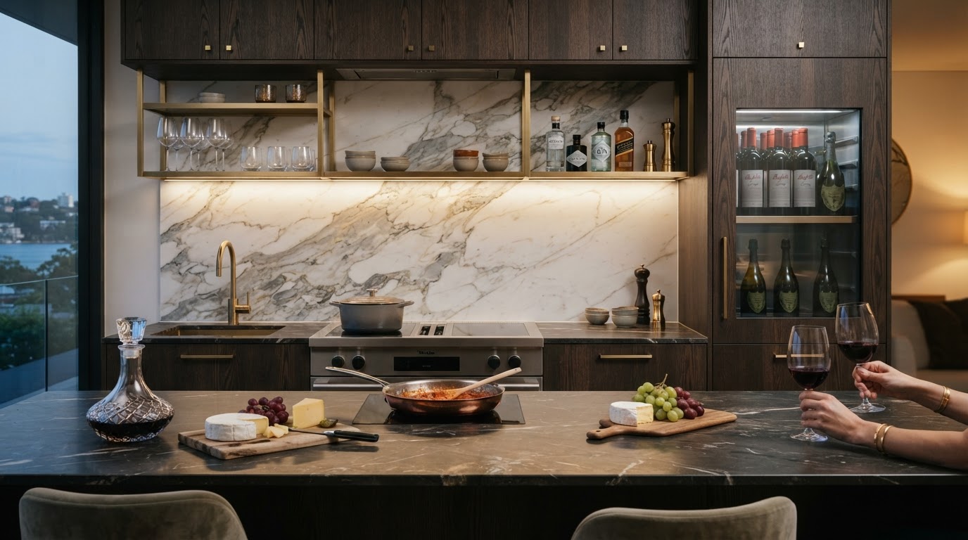Custom joinery detail in a Mosman kitchen renovation
