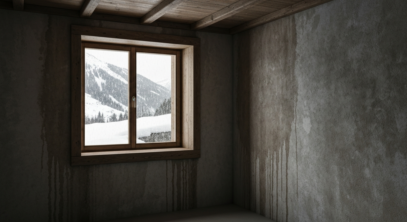 Humidité après la pluie ou la fonte des neiges en Valais : toiture, terrasse, façade ou cave ?