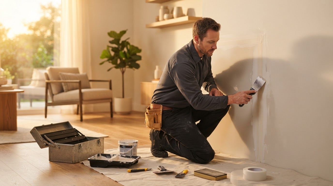 Handymen professional at work