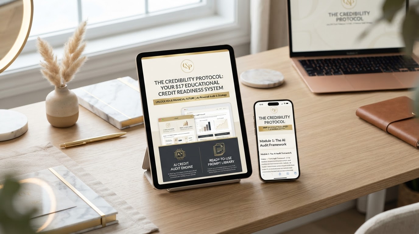 The $17 Weekend Credit Readiness System The Weekend Credit Readiness System educational guide with AI prompt engine and audit framework