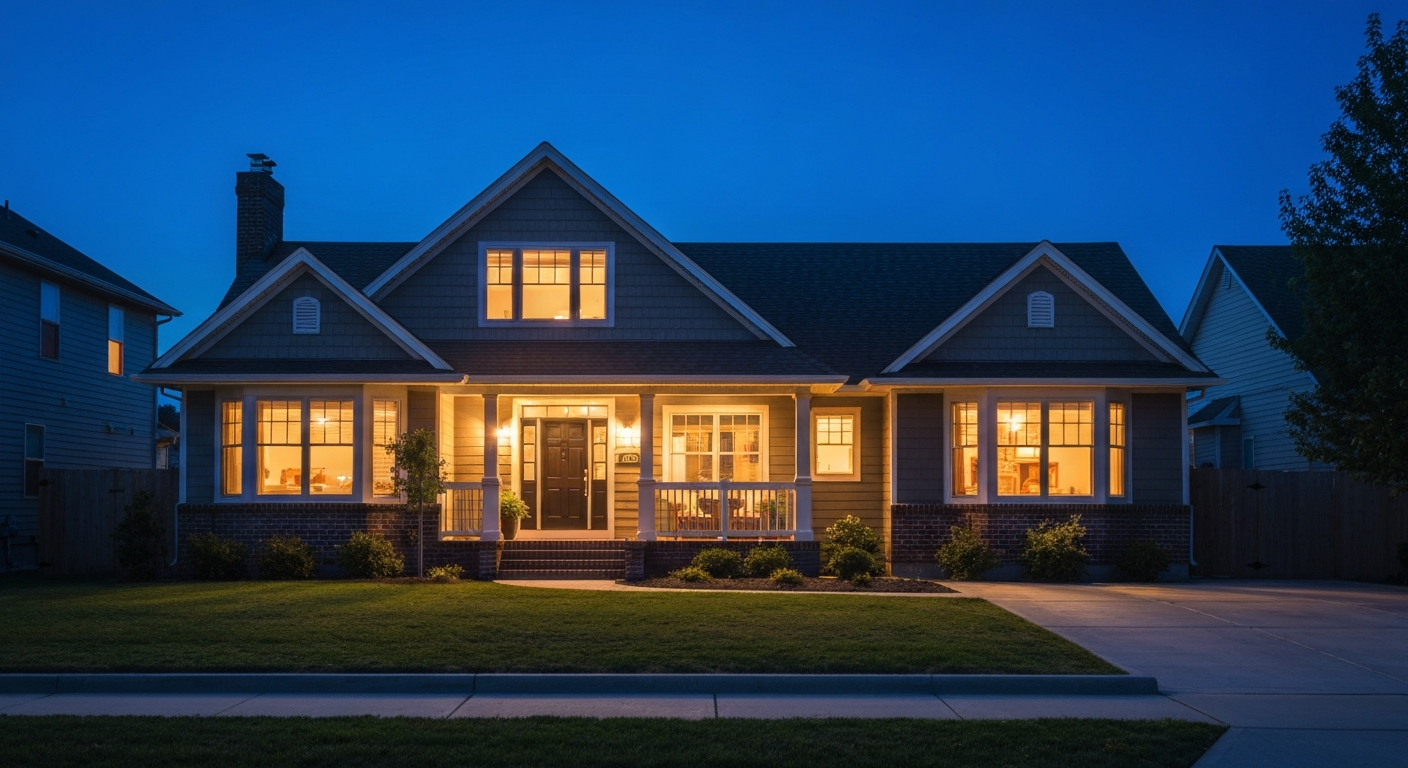 Home at night