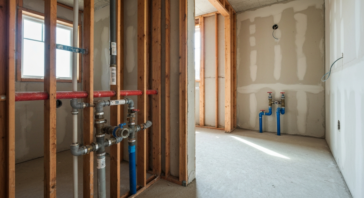 New construction plumbing services in Longmont
