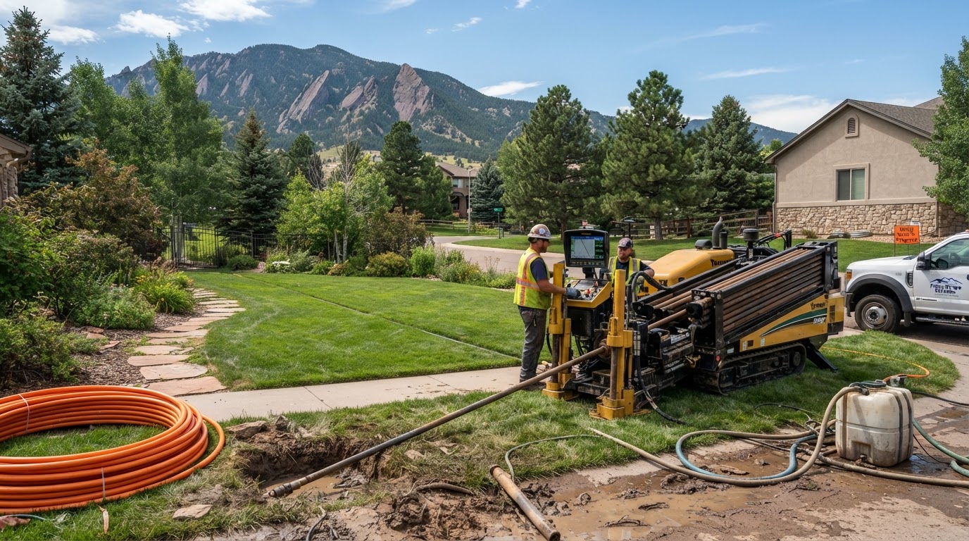 Directional boring near Longmont