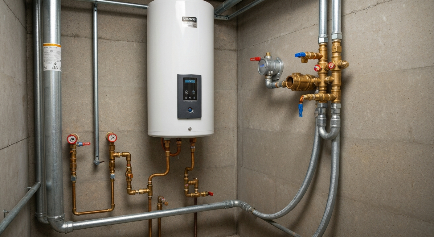 Tankless water heater after professional repair and maintenance near Longmont