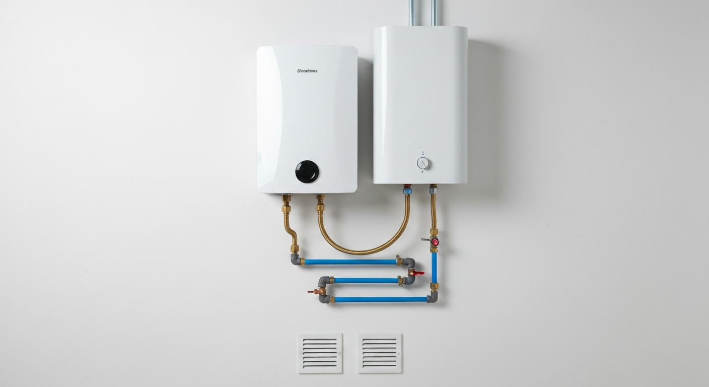 Tankless water heater installation in Longmont