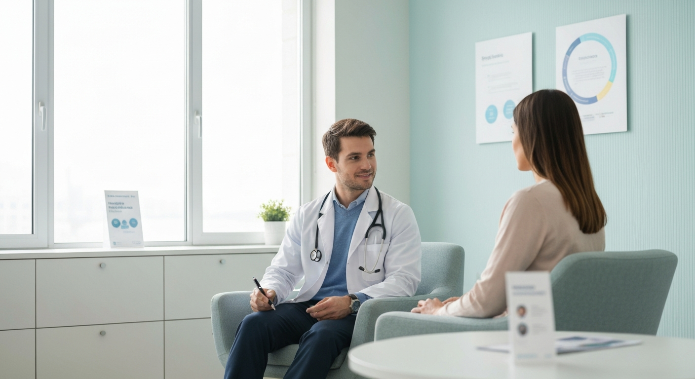 Doctor consulting with patient