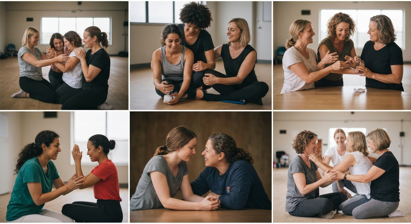 Women supporting each other