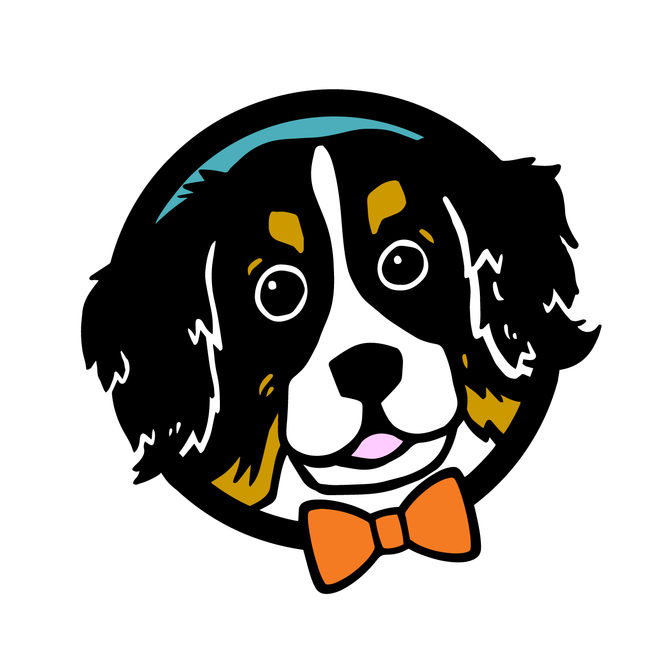 Adventure dog illustration