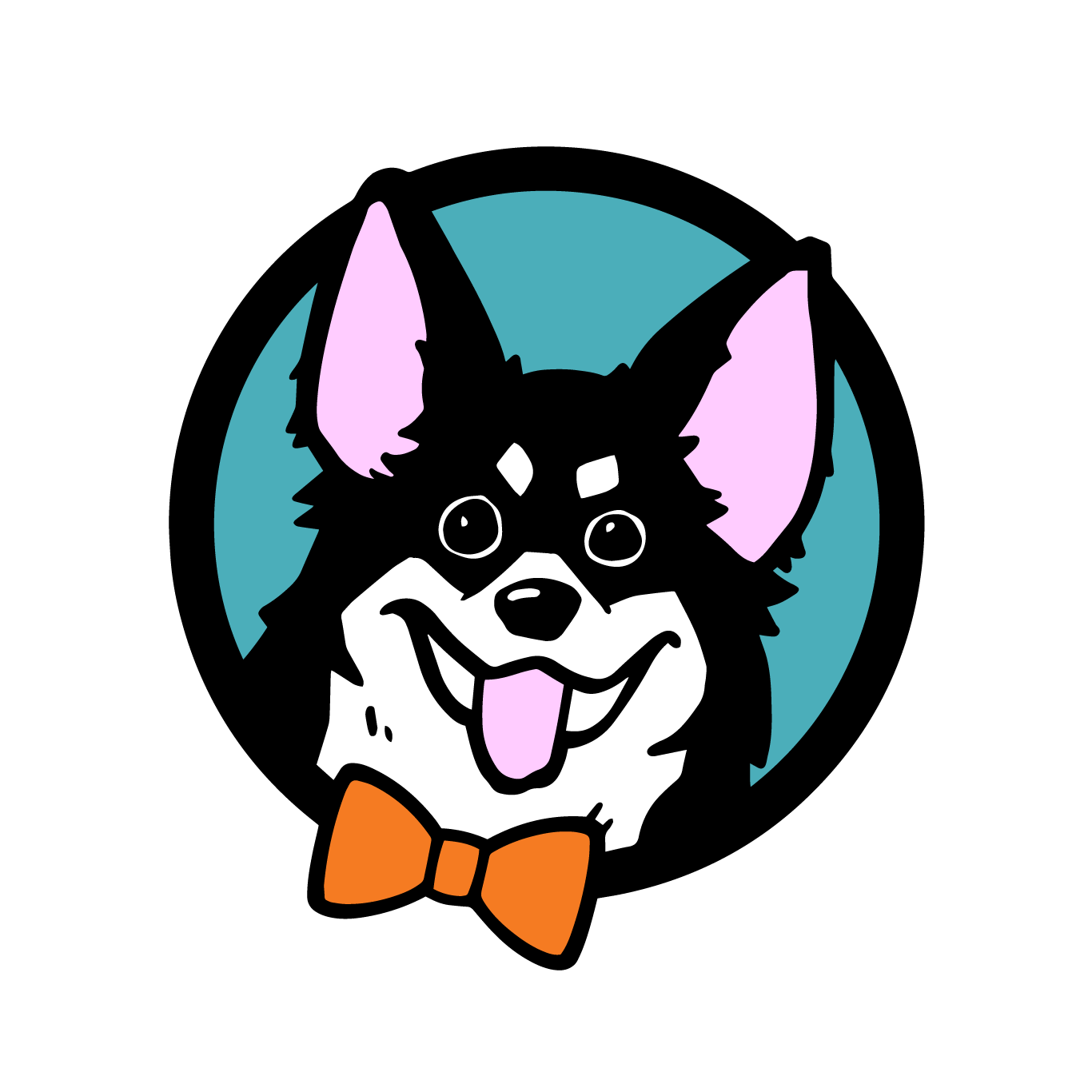 Adventure dog illustration