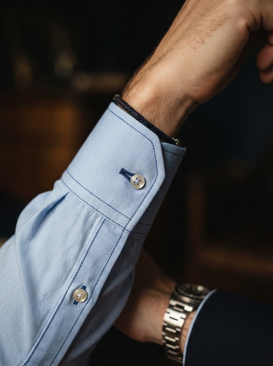 John Bradley custom shirt - Working Buttonhole