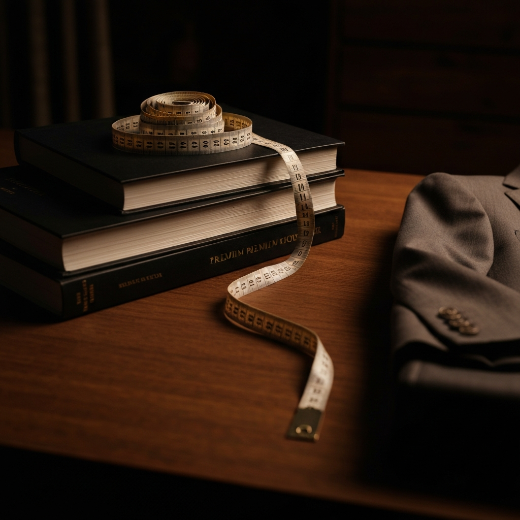 Brad's measuring tape and fabric books