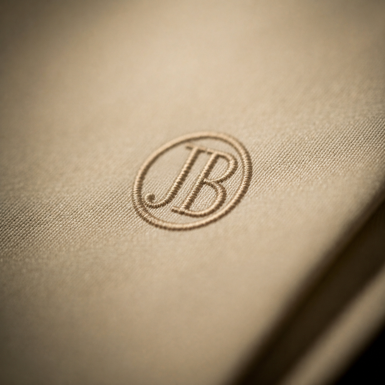 Monogram on shirt cuff