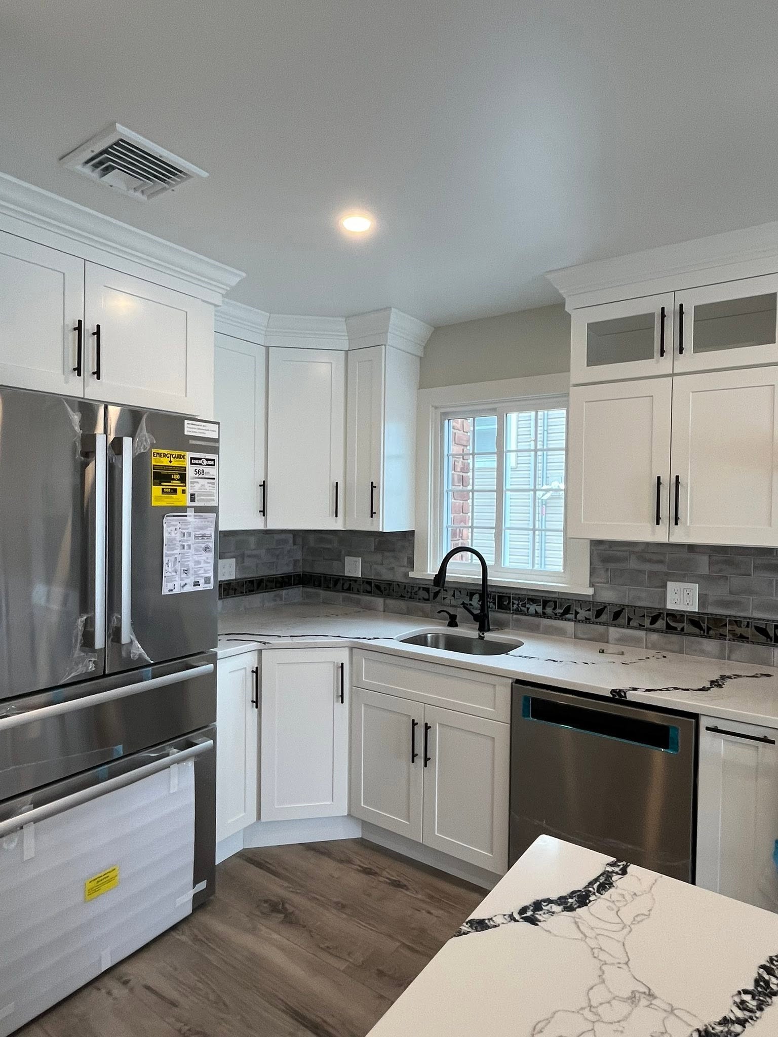 Custom corner kitchen cabinetry