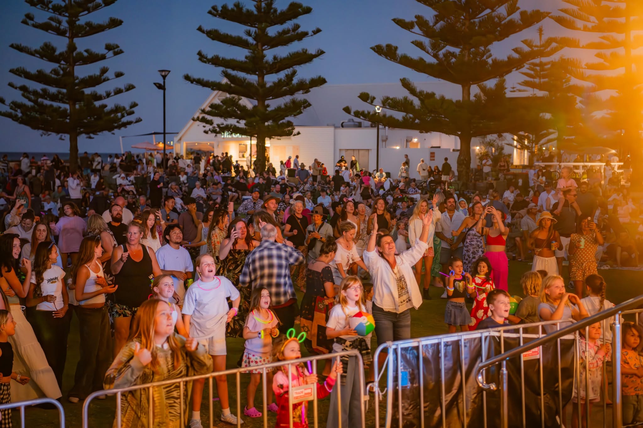 Community gathering at Busselton Foreshore