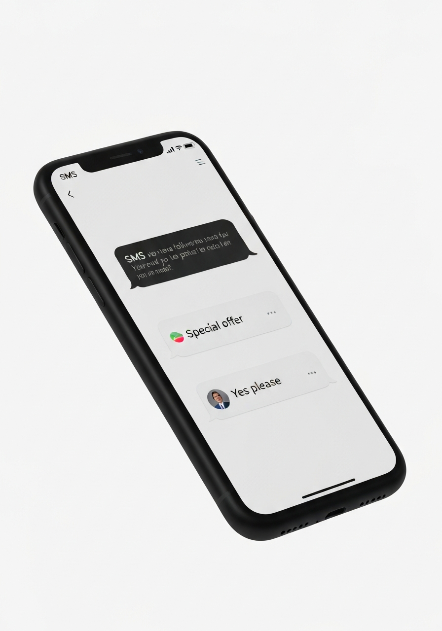 Follow-Up SMS Campaign Mockup