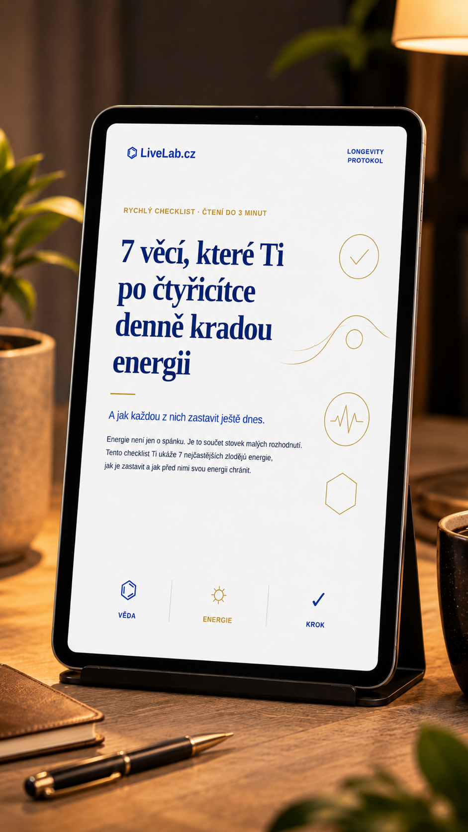 7 věcí, které Ti po čtyřicítce denně kradou energii - Cover