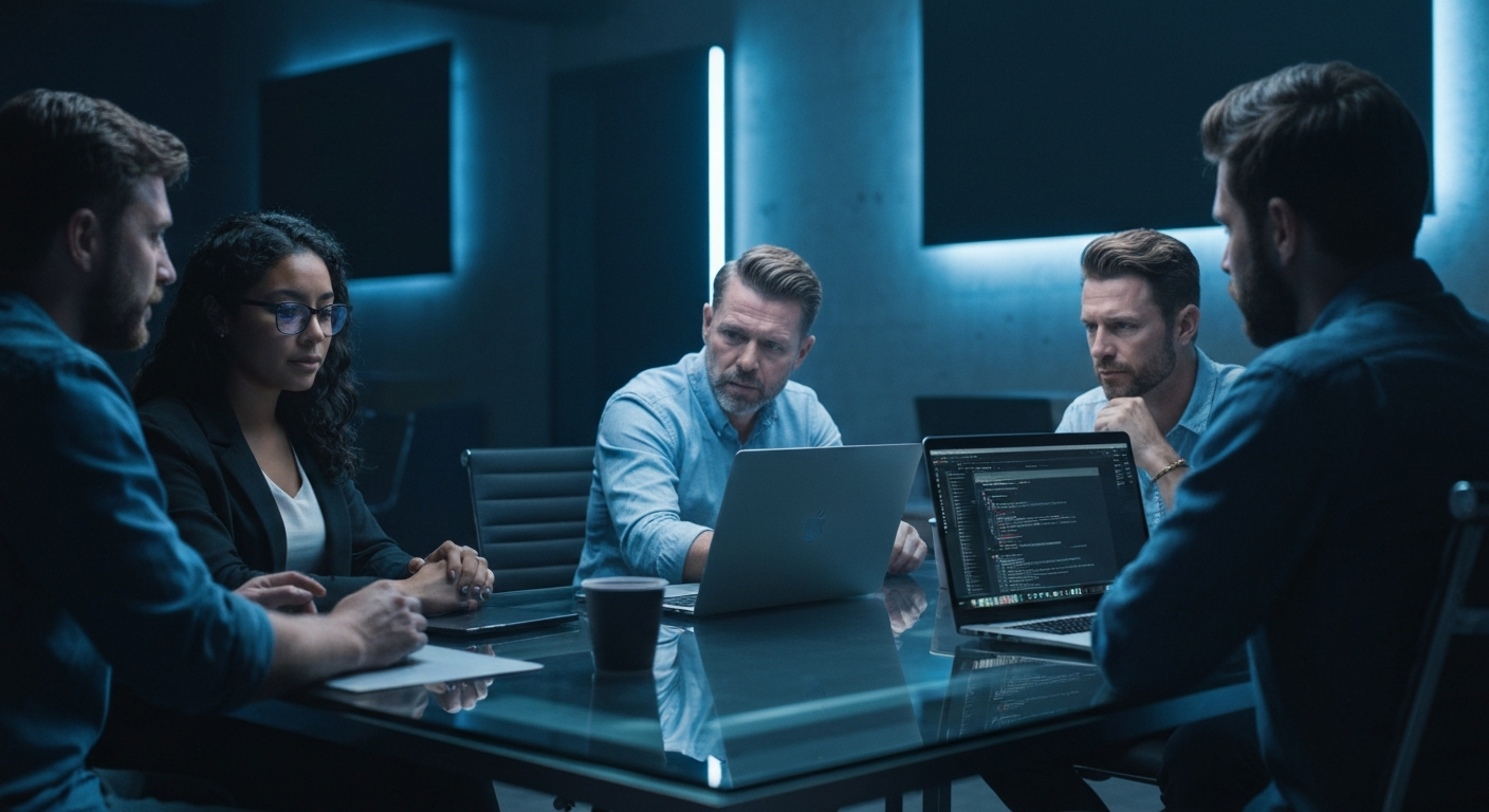 Team working on strategy