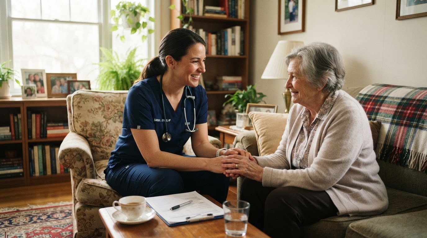 In-home primary care visit with Dr. Marion Ddamulira
