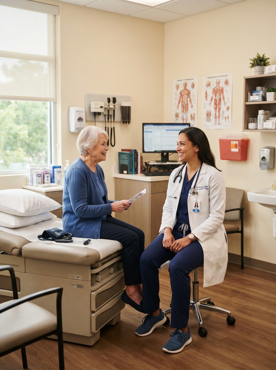 In-person office visit with Dr. Marion Ddamulira at her Avondale clinic