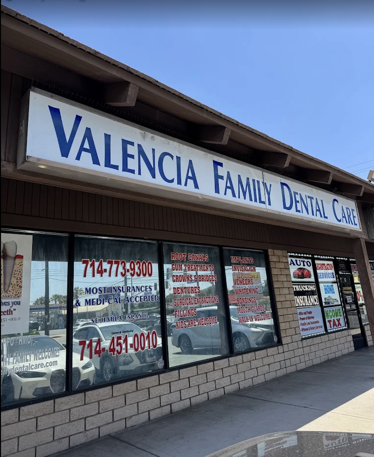 Valencia Family Dental Care storefront