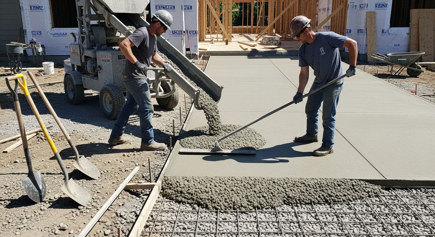 Concrete pouring