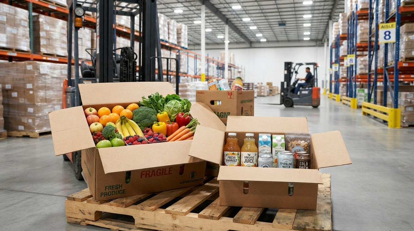 Food & Beverage corrugated packaging produced on BOSON Tera Pack flexo printer-slotter
