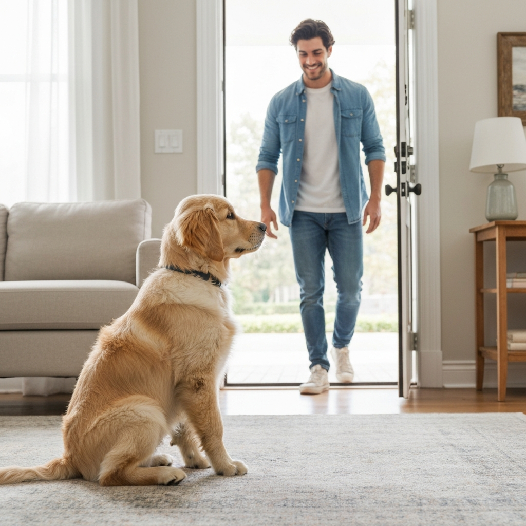 How to Stop Puppy Jumping Up at Visitors: The 'Four Paws' Rule