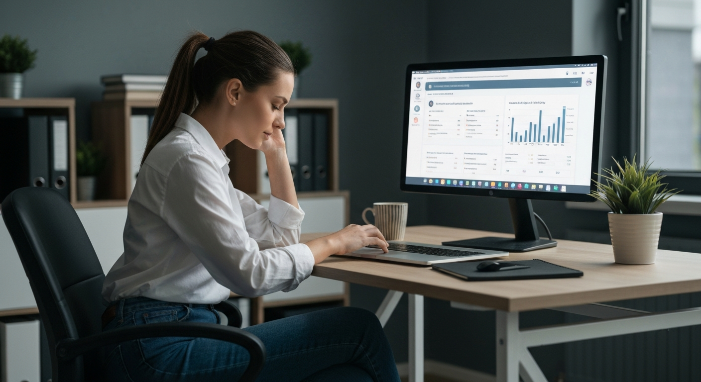 Business owner reviewing automated follow-up activity in a CRM dashboard