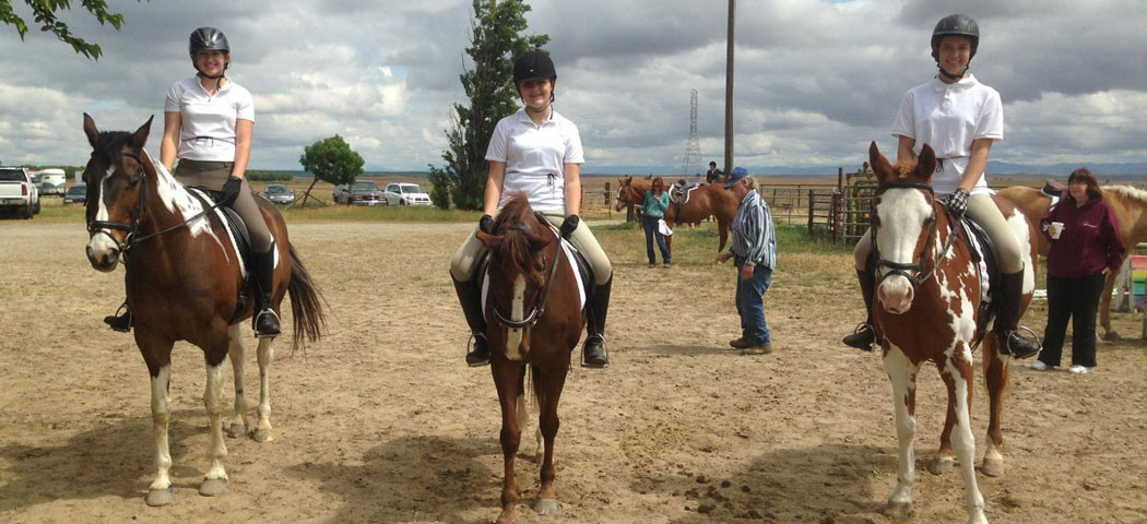 Riding outdoors