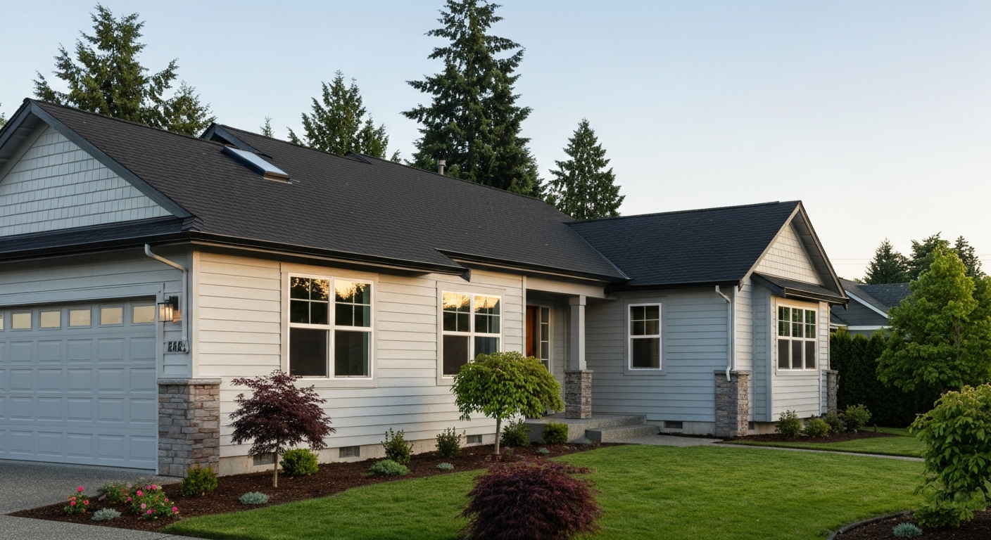 Beautifully renovated suburban home exterior