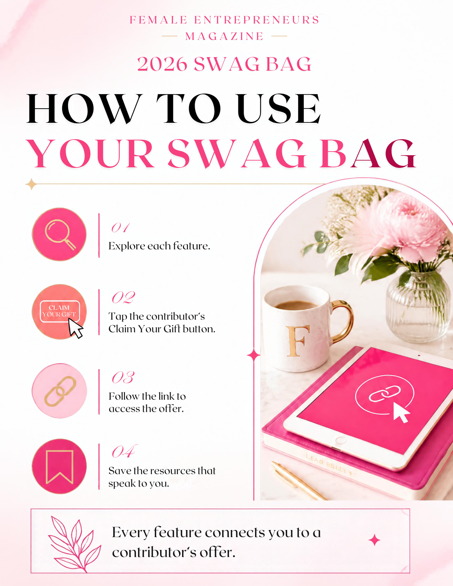 Female Entrepreneurs Magazine Swag Bag & Special Offers