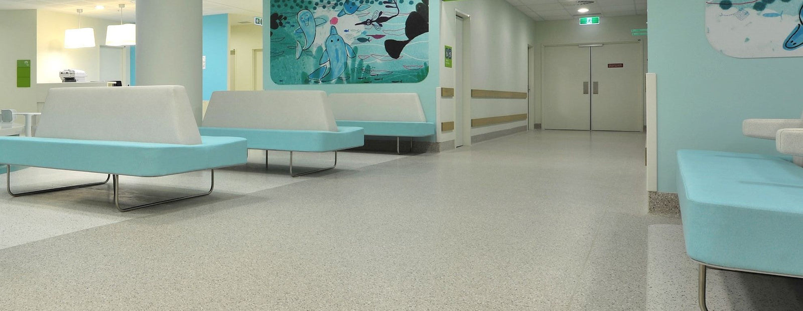 Commercial flooring installation in a Melbourne healthcare facility