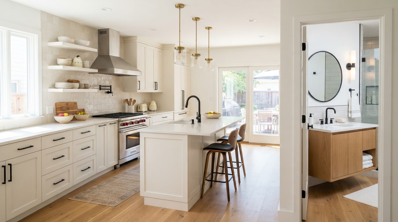 Kitchen & Bathroom Improvements ceiling finishing and drywall repairs by CMB Handyman Services in Saskatoon