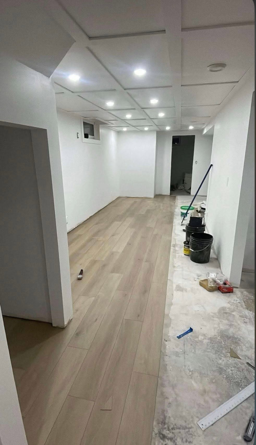 LVP and laminate installation — CMB Handyman Services handyman project in Saskatoon