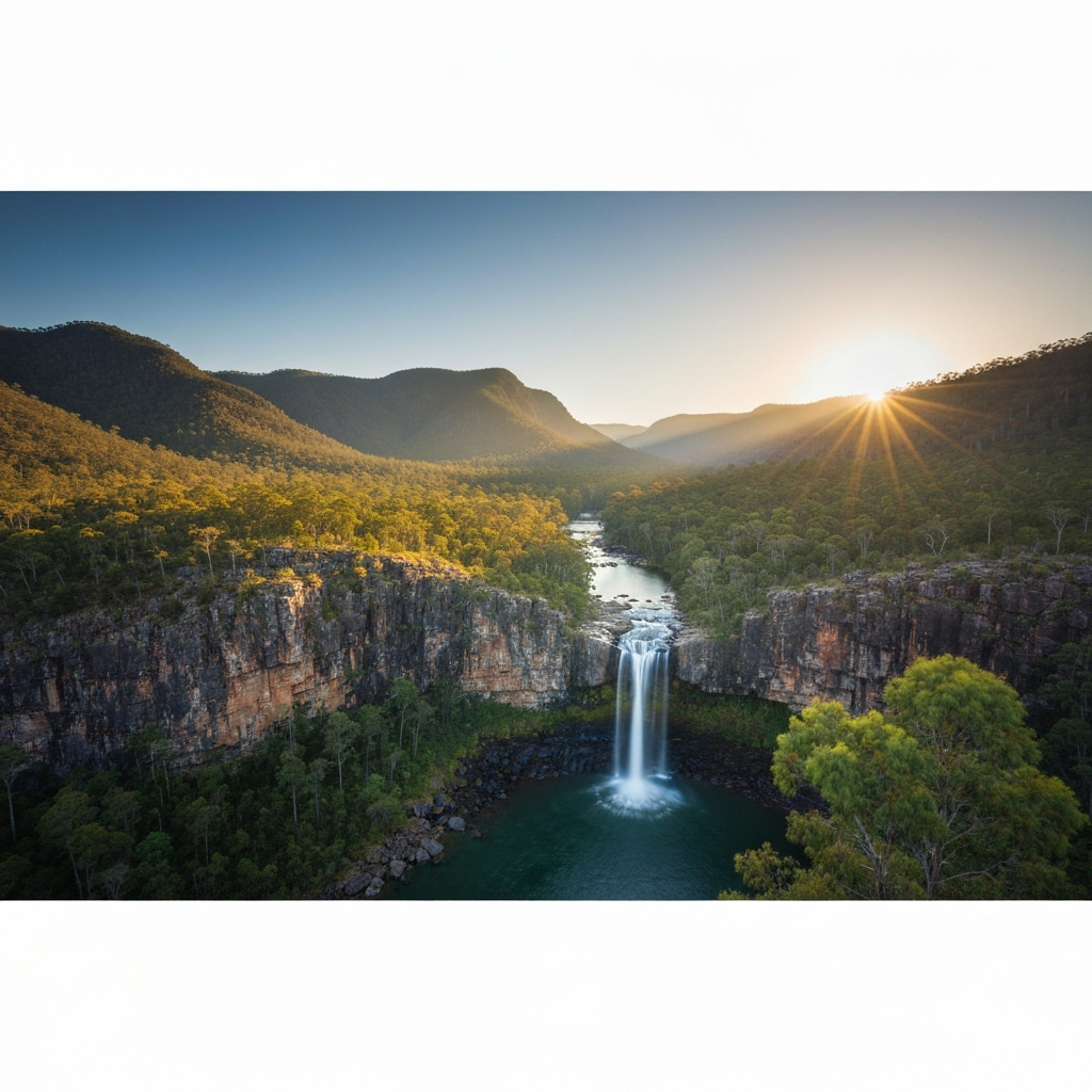 Beerwah landscape in Sunshine Coast Hinterland